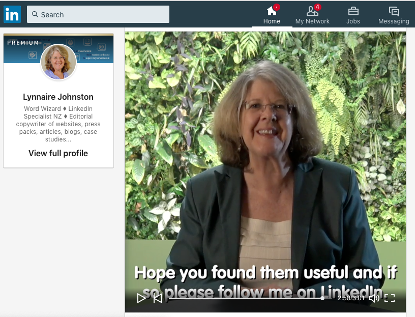 Image of a video on LinkedIn